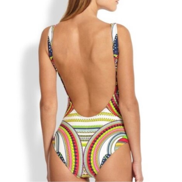 *RARE* Mara Hoffman Elephant Ganesh One Piece Swimsuit - Picture 2 of 7